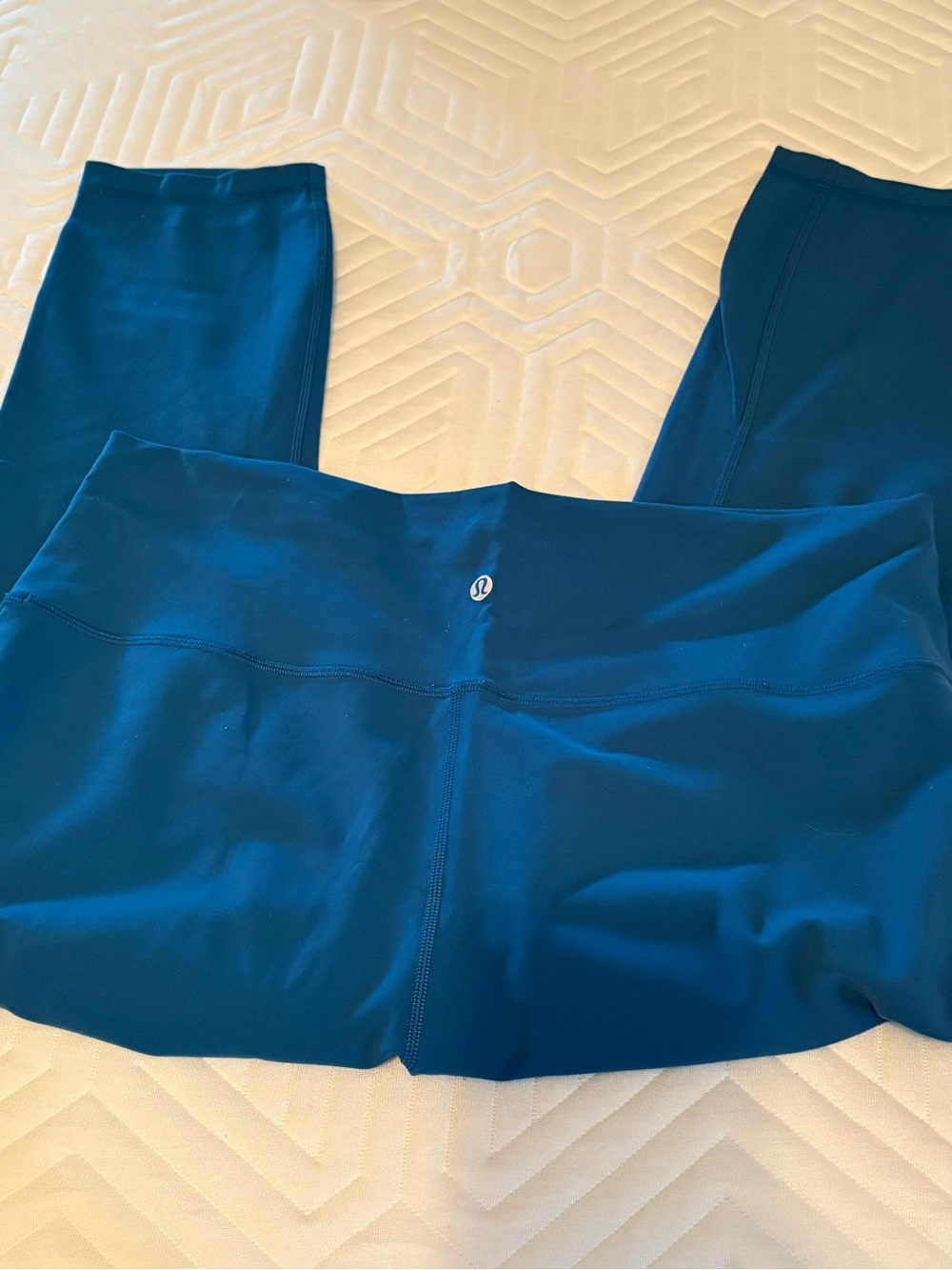 Lululemon Athletica Womenโs Leggings Blue Green Size 16/XL